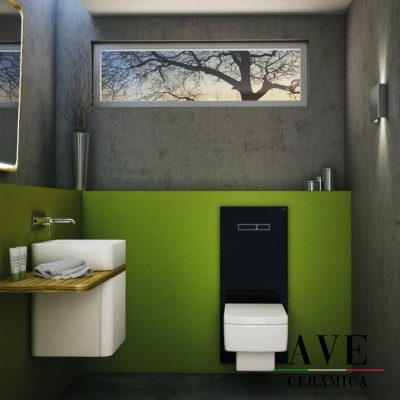 Структура за вграждане и панел TECE LUх Black glass - Структури за тоалетни -  AVE Ceramica