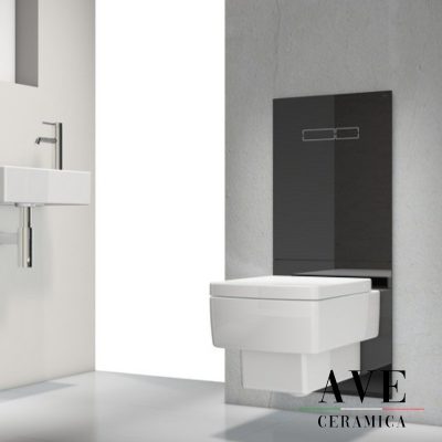 Структура за вграждане и панел TECE LUх Black glass - Структури за тоалетни -  AVE Ceramica