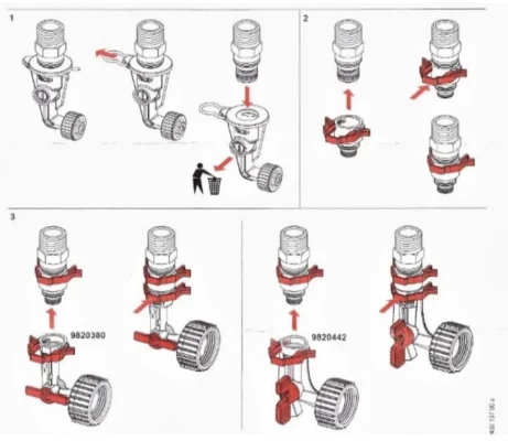 Адаптер за кранче към пълнещ механизъм на базово казанче, произведено преди 04/2020 - Shop -  AVE Ceramica