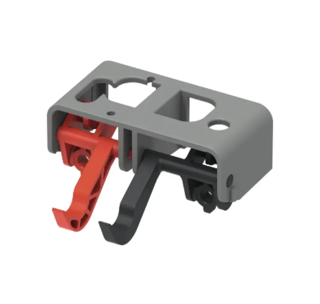 Комплект палци за управление на изпускащия клапан с шина за закрепване към блендата на казанчето - AVE Ceramica