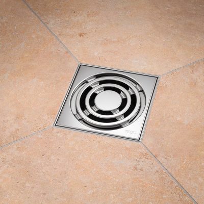 Подов сифон с фланец със странично оттичане с решетка - Сифони за баня -  AVE Ceramica