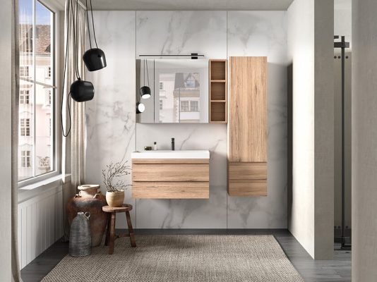 Вертикален шкаф за баня Naomi N 1501 - Шкаф колони за баня -  AVE Ceramica