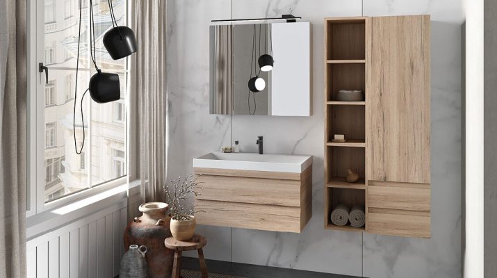 Вертикален шкаф за баня Naomi N 1501 - Шкаф колони за баня -  AVE Ceramica