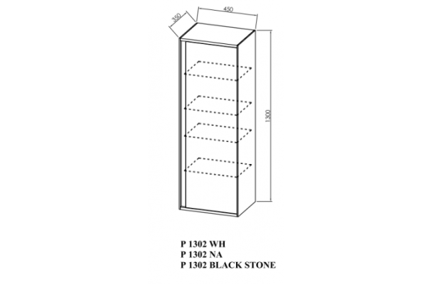Вертикален шкаф Pandora P 1302 - Шкаф колони за баня -  AVE Ceramica